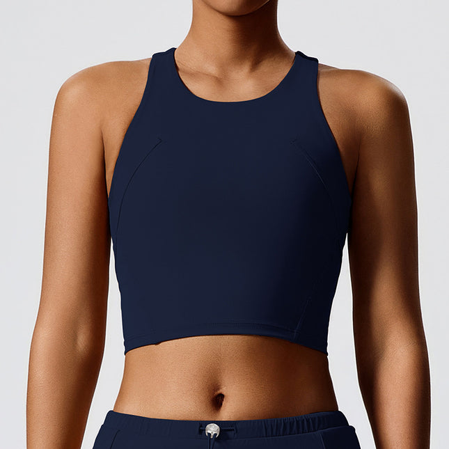 Cross-border Eco-friendly Renewable Fabric Tight Sports Skirt with Chest Pad Outdoor Golf Fitness Tennis suit Women