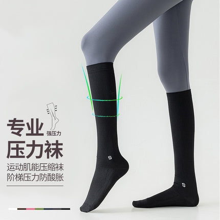 Compression socks sports compression calf socks professional rope skipping running women's socks summer fitness stockings non-slip yoga socks