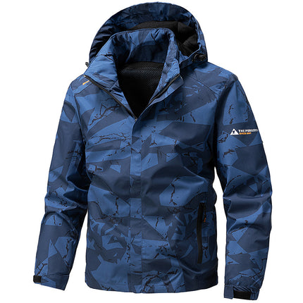 Eldoria 2025 Men's Camouflage Jacket Spring and Autumn Outdoor Windproof Sports Casual Sports Jacket