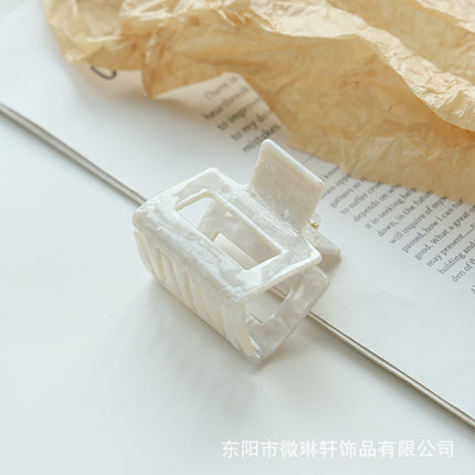 Acetate Hair Clip, European and American Fashion, Small Square Claw Clip for Commuting, Versatile Hair Accessory for Updos