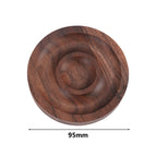 Black walnut round [about 63g] / 1.5cm thickness/1 piece