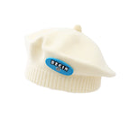 Smiley leather label beret-beige / 3-48 months