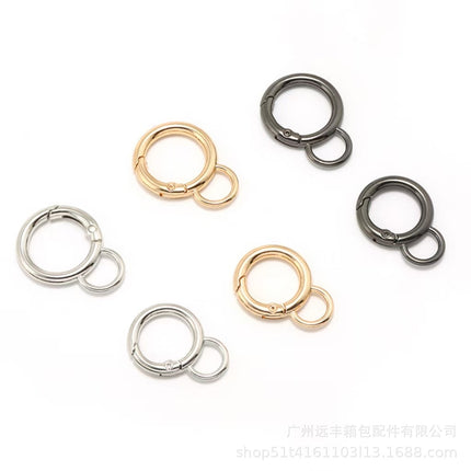 Alloy Open-Ended Ear Spring Buckle Key Hook Ring Outdoor Climbing Key Hook Open Circle Activity Buckle