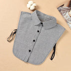 black and white pledget round neck