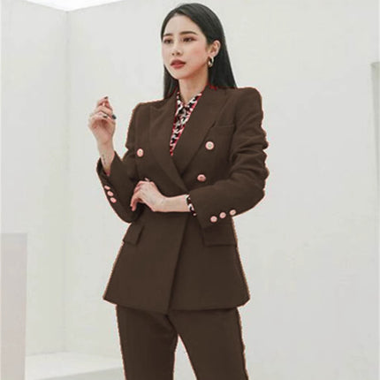 Red Suit suit Female Bully President Casual Business Wear Fashion Temperament Goddess Fan Presided over formal overalls