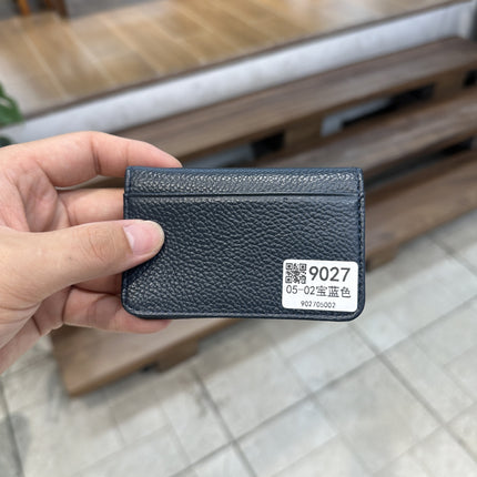 Cross-Border Foreign Trade New Genuine Leather Multi-Ring Binder Mirror Window Small Card Holder First Layer Cowhide Card Bag Document Storage Card Album Card Holder