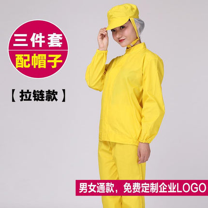 Tooling Food Factory Work Clothes Set Processing Workshop Hygienic White Labor Protection Production Factory Worker Canteen