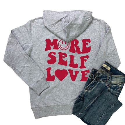 Foreign Trade New Product Letter Pattern Retro Printed Top Pullover Loose Hooded Printed Sweatshirt for Boys and Girls