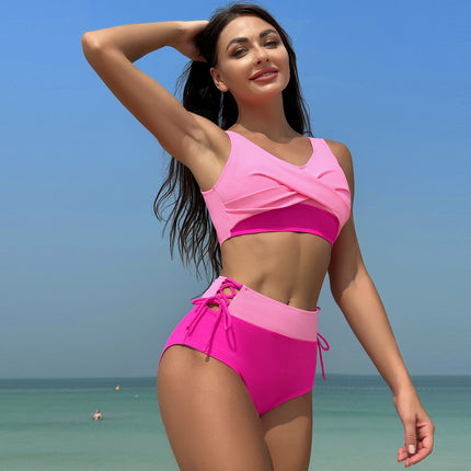 2024 Bikini Swimsuit for Women European and American Style Ins Swimwear Cross-Border Amazon Hot-Selling Bikini Wholesale Eco-Friendly Sexy