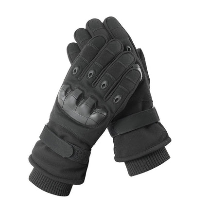 Winter tactical thermal gloves non-slip wear-resistant outdoor riding fleece-lined cold-proof windproof touch screen cross-border A82-RKDM