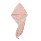 25*60cm / Candy strip dry hair cap [pink] with opp inner packaging