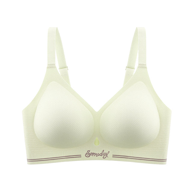 Plus Size Large Bust Minimizing Seamless Bra for Women, Wireless, Comfortable, Push-Up, Anti-Sagging, Thin Style, for Curvy Women