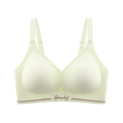 Plus Size Large Bust Minimizing Seamless Bra for Women, Wireless, Comfortable, Push-Up, Anti-Sagging, Thin Style, for Curvy Women