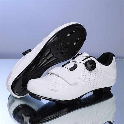 New Cross-Border Random Pattern Cycling Road Shoes for Men and Women, Mountain Bike Lock Shoes, Outdoor Power-Assisted Bicycle Shoes