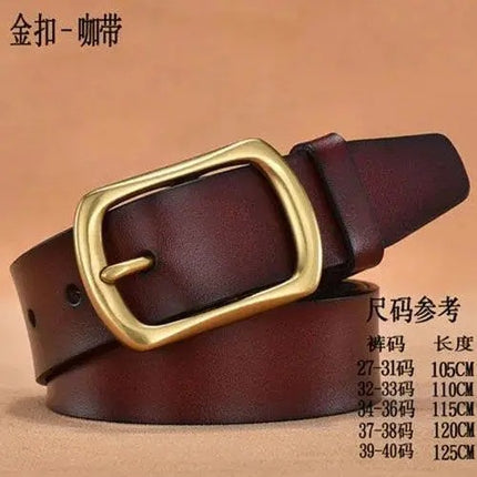 Manufacturer's Ready-Made Belt, Men's Pin Buckle Antique Belt, Men's Belt, Super Tensile Retro Style Trouser Belt Can Be Customized