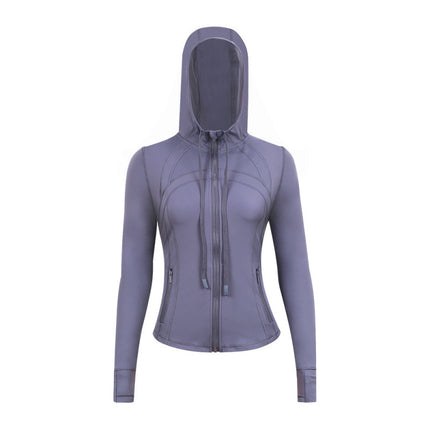 Lulu Original Label Define Yoga Wear Hooded Jacket Jacket Top Breathable Sports Fitness Wear Spring & Fall Women's