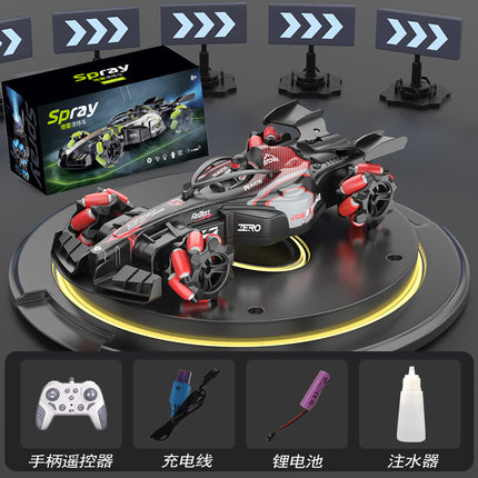 Boys 2.4g Remote Control Car Kidsren's F1 Spray Stunt Drift Racing Four-Wheel Drive High-Speed Competitive Toy Car Wholesale