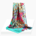 Double Color gold silk flower Green / 90