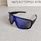 Black frame blue mercury