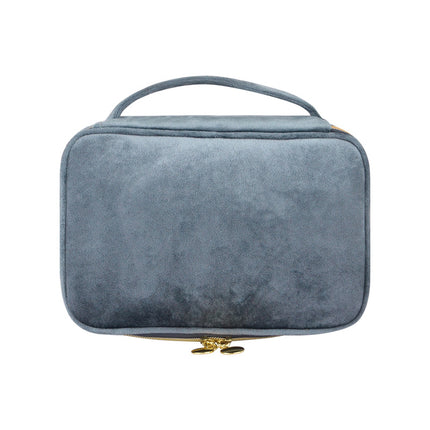 Cross-border fashion flannel cosmetic case large capacity high sense multi-functional convenient portable cosmetic case a batch