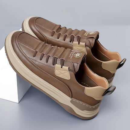 Summer New Men's Outdoor Sneakers Thick-Soled Wear-Resistant Versatile Shoes Sports Shoes Men's Genuine Leather Casual Men's Shoes Wholesale