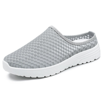 Women's Summer Slippers, Cross-Border Large Size Breathable Mesh Shoes, Soft-Soled Slip-On Casual Shoes, Factory Direct Delivery