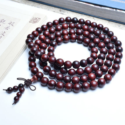 Venus Old Material Zambia Lobular Red Sandalwood Handheld Chain High Oil Mimi Buddha Bead String New Chinese Style Ornament for Men and Women