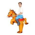 Red saddle horse adult / One Size