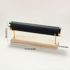 Black leather single layer detachable bracelet bracelet holder
