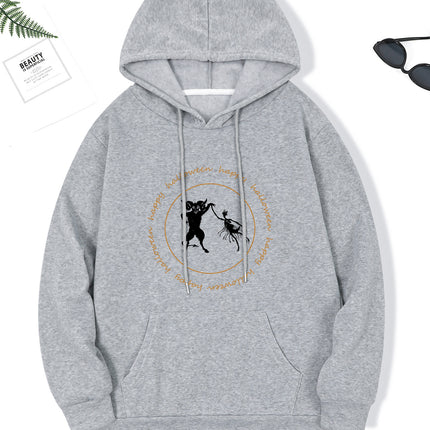 Fashion Joker Hoodie College Style Alphabet Print