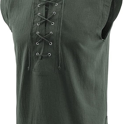 2025 Amazon Wish New Men's Clothing Medieval Clothing Retro Men's Short Vest Halloween Costume