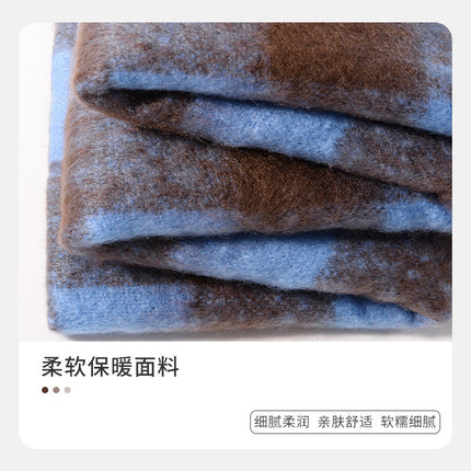 Yu Shuxin's Imitation Cashmere Scarf Women's Winter High-end 2024 Warm All-match Comfortable Scarf Hand-woven