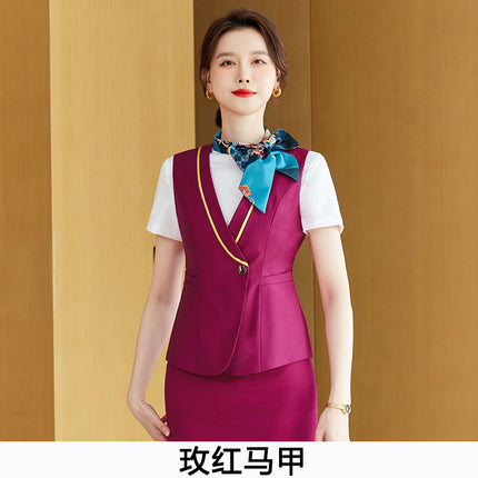 China Southern Airlines stewardess uniform professional suit female hotel front desk reception temperament work clothes flight attendant interview clothing summer