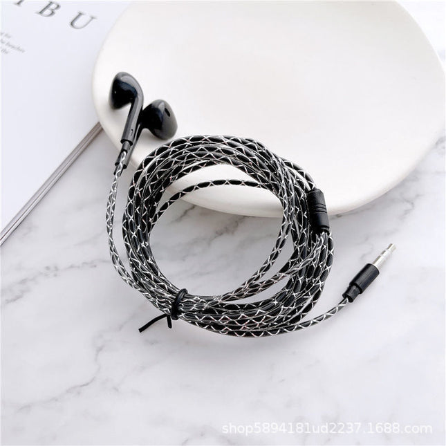 Headphone Wired Extension Cable 2m In-Ear Computer Host Round Hole Jack Mobile Phone Universal Headphone Cable Monitoring