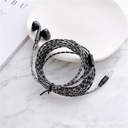 Headphone Wired Extension Cable 2m In-Ear Computer Host Round Hole Jack Mobile Phone Universal Headphone Cable Monitoring