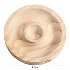 Round wooden plate [about 39.8g] / 1.5cm thickness/1 piece