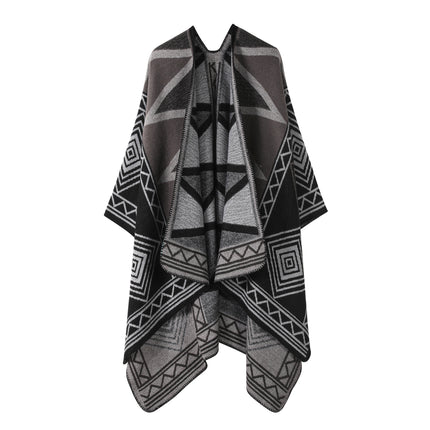 European and American plain striped warm Joker shawl outer autumn and winter office blanket imitation cashmere scarf in stock wholesale