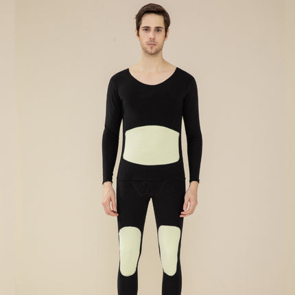 2025 New Cashmere Silk Underwear for Women, Double-Sided Brushed Fleece-Lined Thermal Tops and Pants Set for Men, Seamless Wholesale