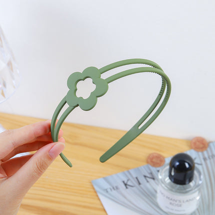Girls' toothed non-slip matte headband summer simple broken hair artifact girls' headdress non-tightening student headband
