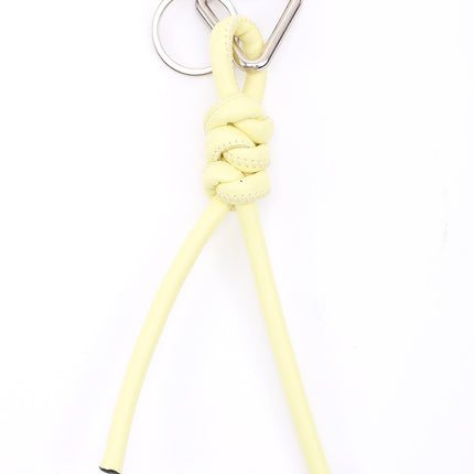 New triangle key chain PU hand-woven diamond key ring bag pendant key chain