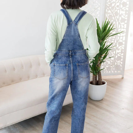 Guangzhou Women's Clothing Supply Tiktok Pop Dropshipping Plus-Size Jeans for Women Non-Stretch Harem Overalls