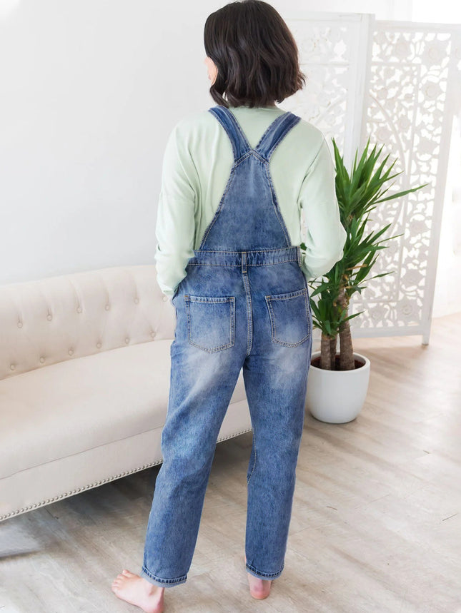 Guangzhou Women's Clothing Supply Tiktok Pop Dropshipping Plus-Size Jeans for Women Non-Stretch Harem Overalls