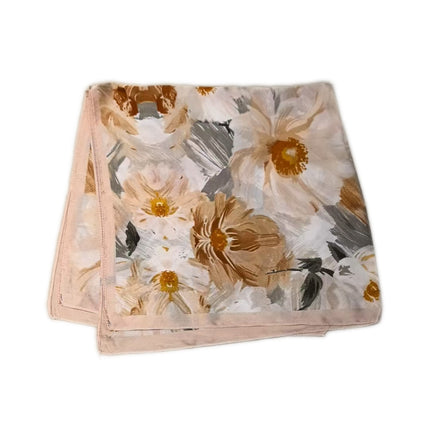Simulated Silk Printed Silk Scarf for Women, Korean Cashew Leopard Print Headscarf, Four-Season Scarf, Professional Scarf Wholesale