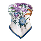 W7003-blue morning glory / 70*70cm
