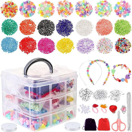 Jewelry Making Kit with Jewelry Beads, Jewelry Pliers, Necklace Bracelet Beaded Wire DIY Jewelry Accessories Set