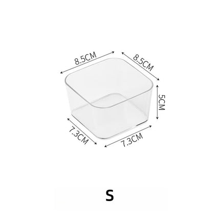 Cross-Border Drawer Partition Storage Box Dressing Table Built-In Cosmetics Storage Box Acrylic Transparent Desktop Organization Box