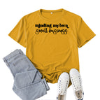 Mustard yellow (black font) / S