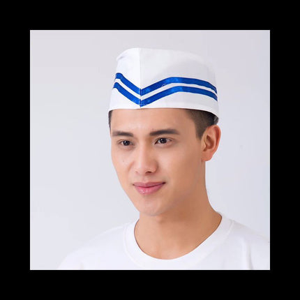 Disposable chef hat men's non-woven hotel kitchen catering special work hat oil-proof Cigarette paper hat high hat