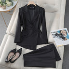 8722 black top pants / S