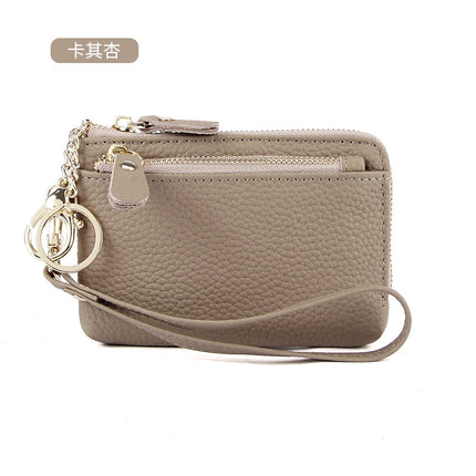 2022 New First Layer Cowhide Hand Small Wallet Simple Multifunctional Genuine Leather Hand with Coin Purse for Women Wholesale